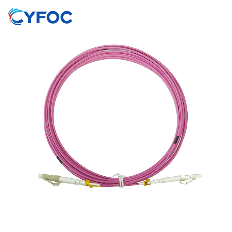 OM4 LC-LC UPC双工LSZH 2.0mm光纤跳线, 3m
